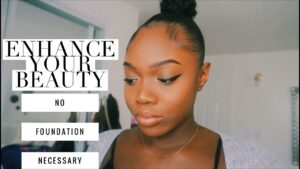 NO Foundation Makeup Tutorial for Dark Skin