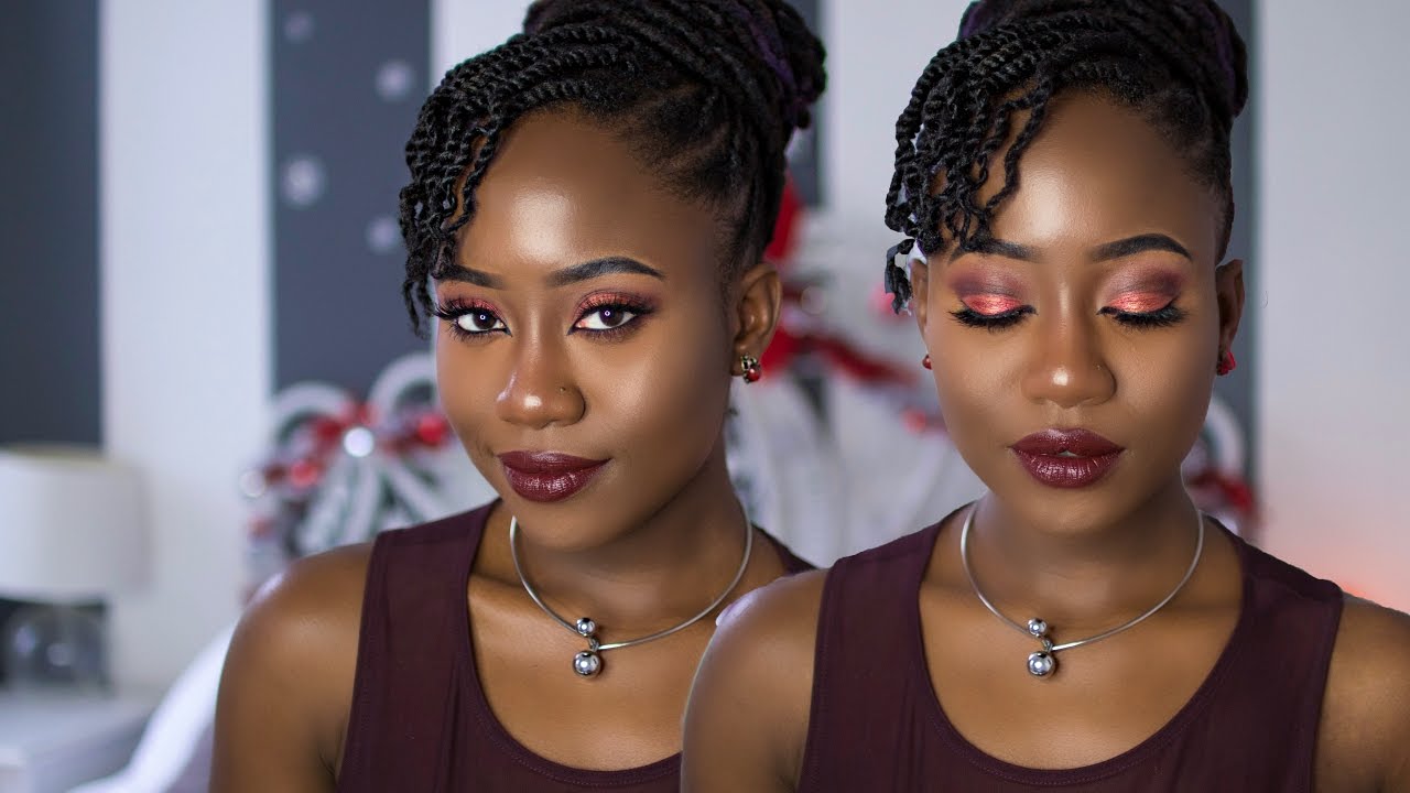 dark cranberry eyeshadow