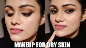 ठण्ड में रूखी त्वचा का मेकअप WINTER Makeup For DRY SKIN In HINDI SMOKEY WINGED LINER