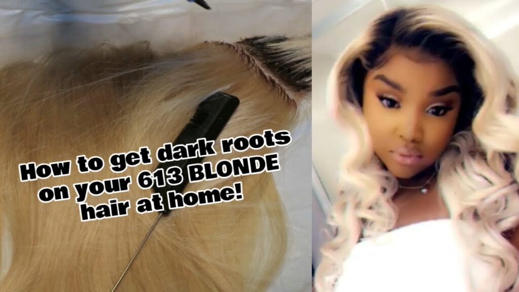 Brown Skin Women In Blonde Dark Roots On 613 Frontal At Home