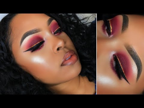 makeup eye cranberry smokey glitter tutorial glam liner holiday berry rachel extrashade feb february