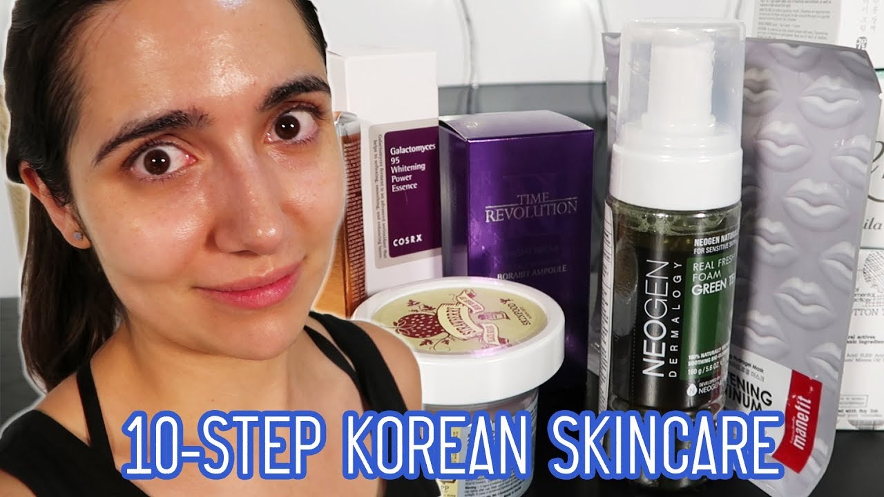 6 step korean skin care
